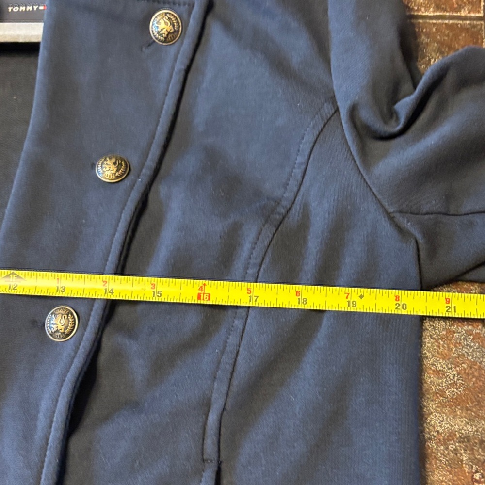 Tommy Hilfiger Women's Navy Double-Breasted Blazer - Picture 8 of 11